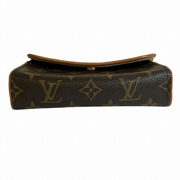Pre Loved louis vuitton Monogram Canvas Cosmetic Pouch Women Brown Clutches - Picture 5 of 8